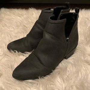 Black ankle cut out Express booties